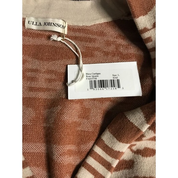 New Ulla Johnson Puff Sleeve Wool Rhea Cardigan Large - Picture 6 of 7